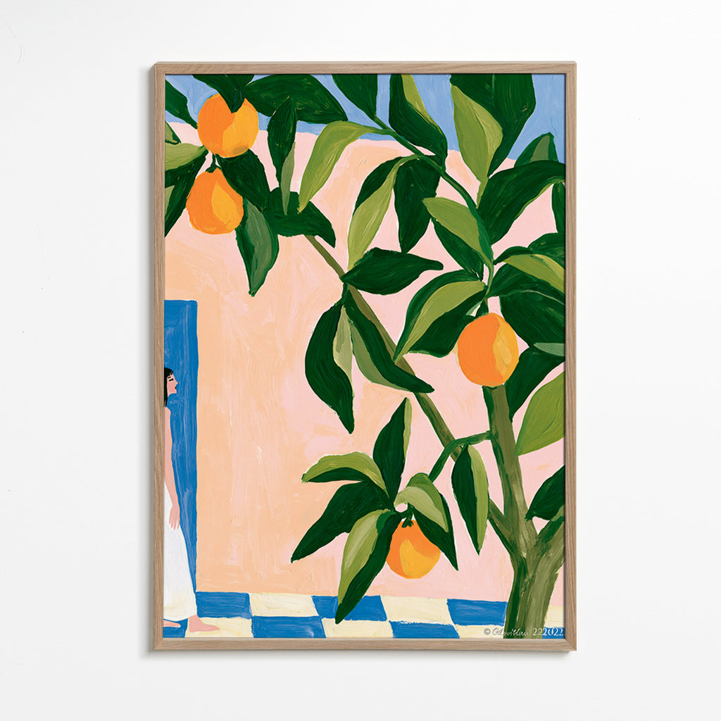 Keuken kunst Amalfi citroenen geschilderd