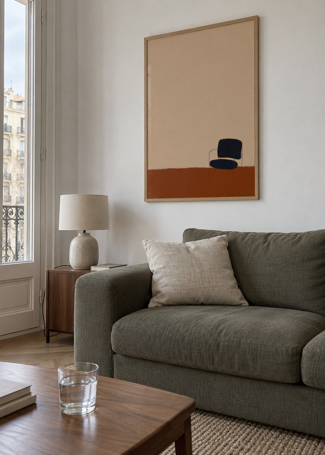 Earthy chair - Framed poster in an interior