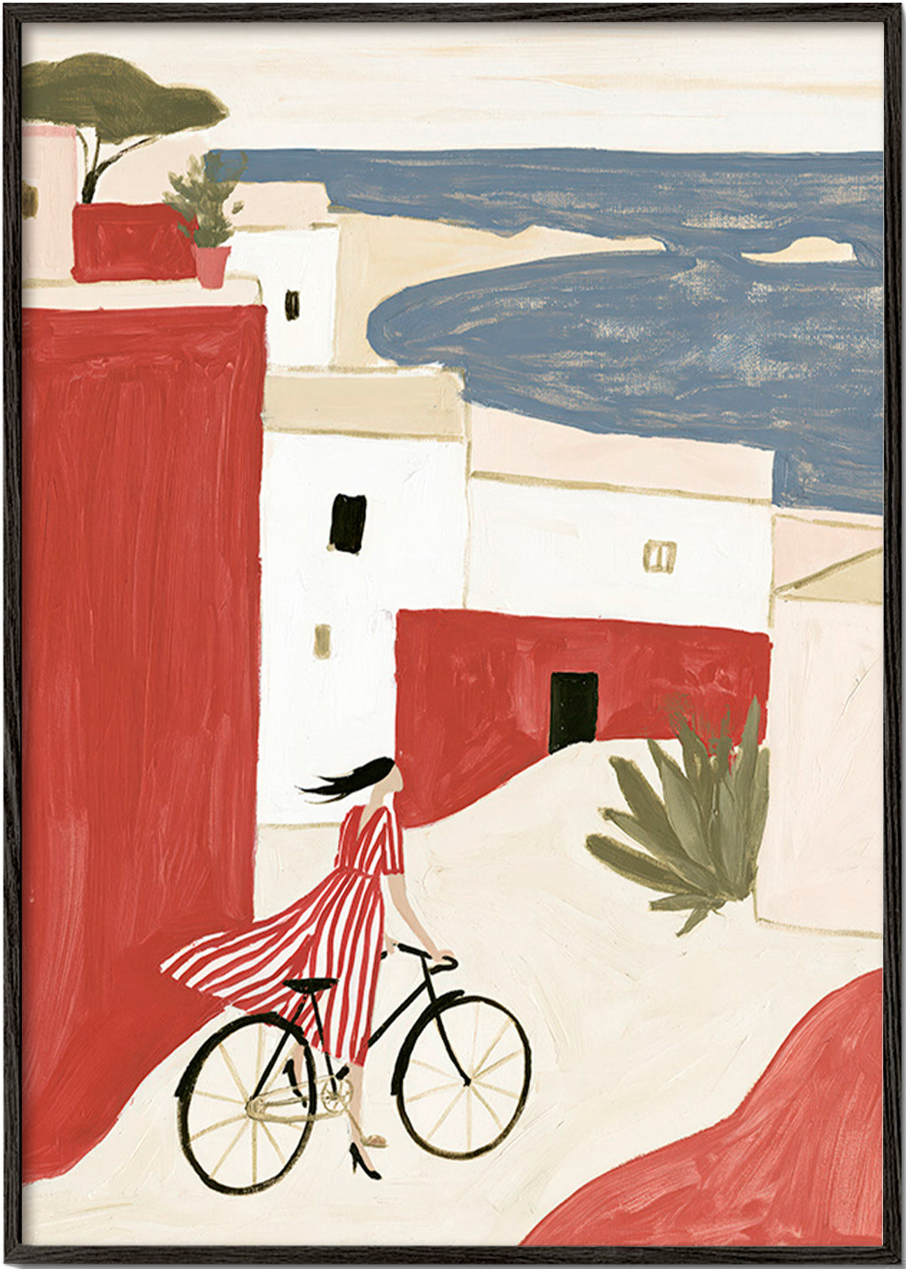 Illustratie kustfiets