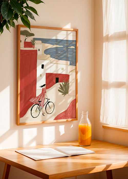 Illustratie kustfiets