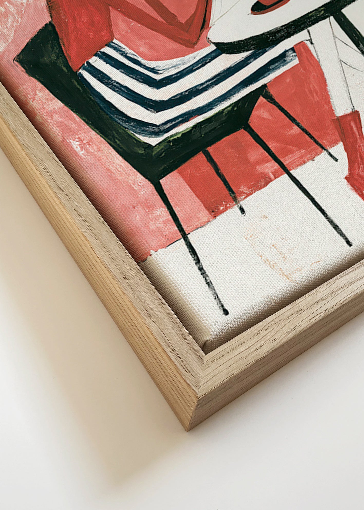 Keuken kunst vrouw met koffie