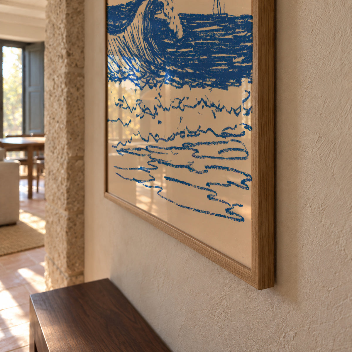 Soft Tide - Framed poster detail