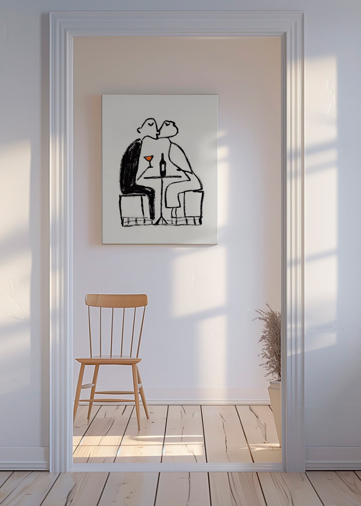Keuken kunst: koppel met wijn