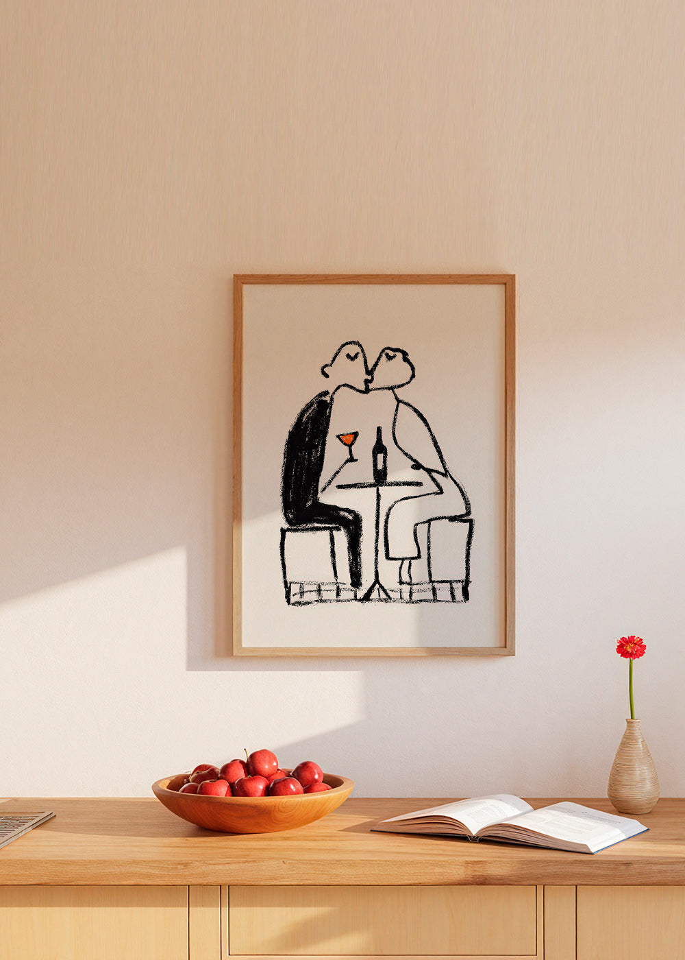 Keuken kunst: koppel met wijn