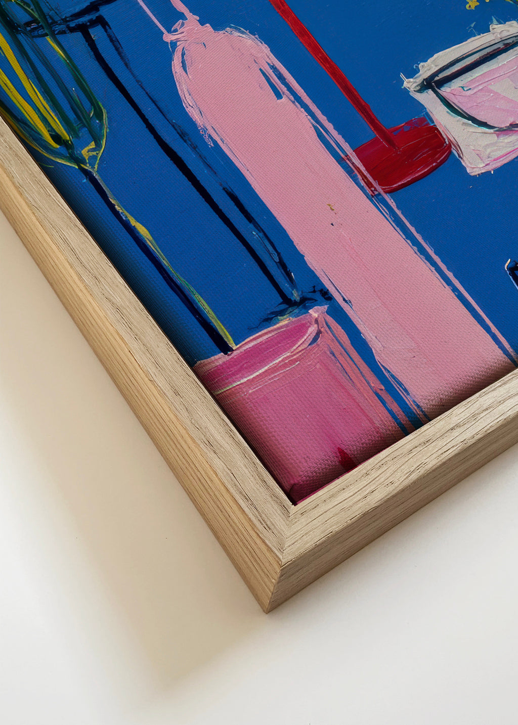 Cocktail Grid - Framed canvas detail