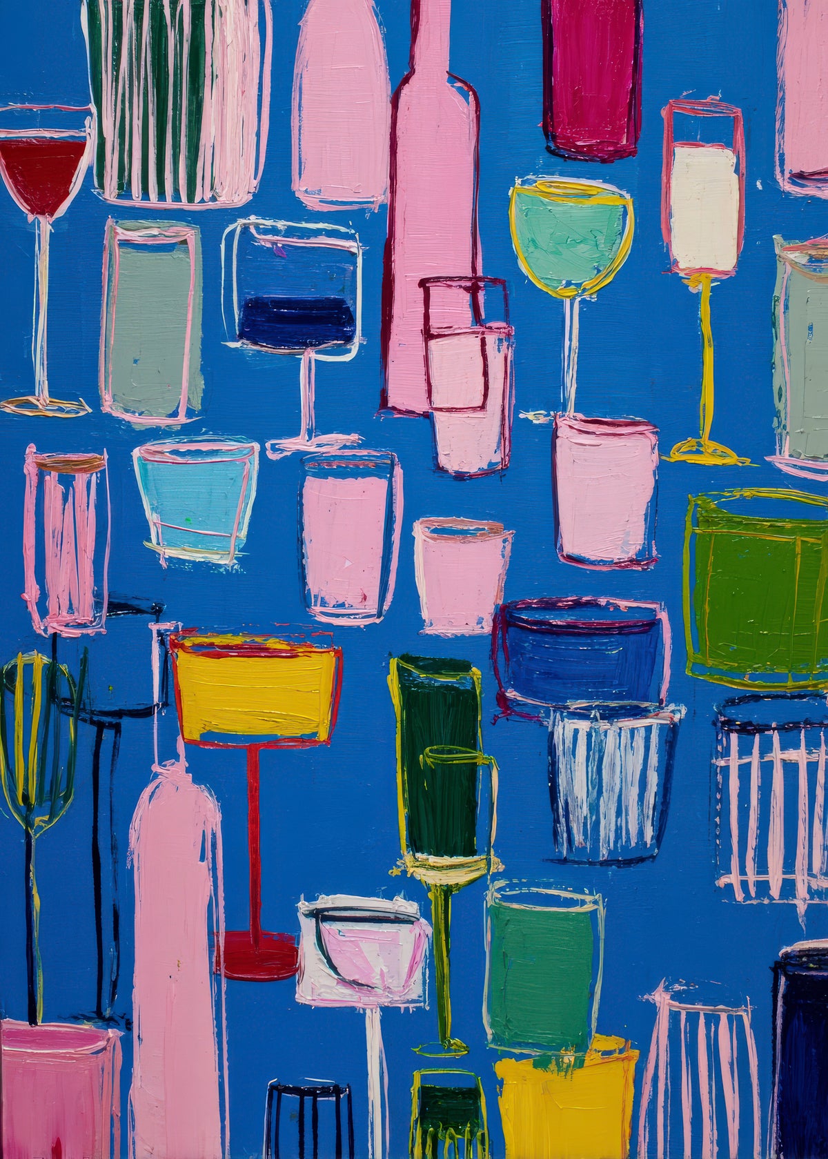 Cocktail Grid - Unframed art print