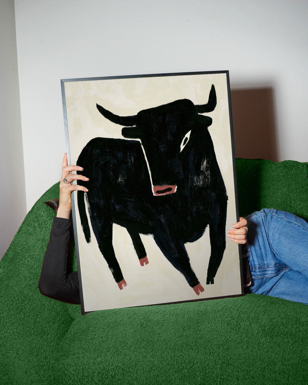 Black Bull - Framed poster detail