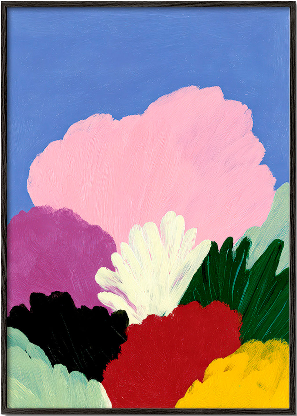 Botanische poster Bloomscape met abstracte bloemen