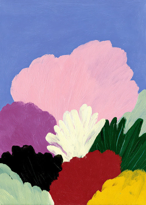 Botanische poster Bloomscape met abstracte bloemen