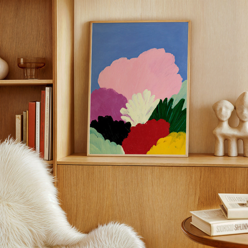 Botanische poster Bloomscape met abstracte bloemen