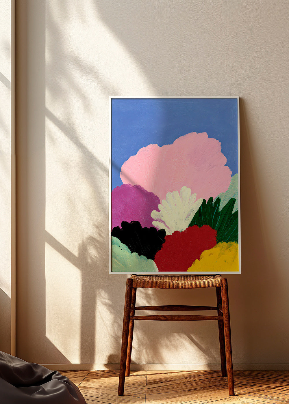 Botanische poster Bloomscape met abstracte bloemen