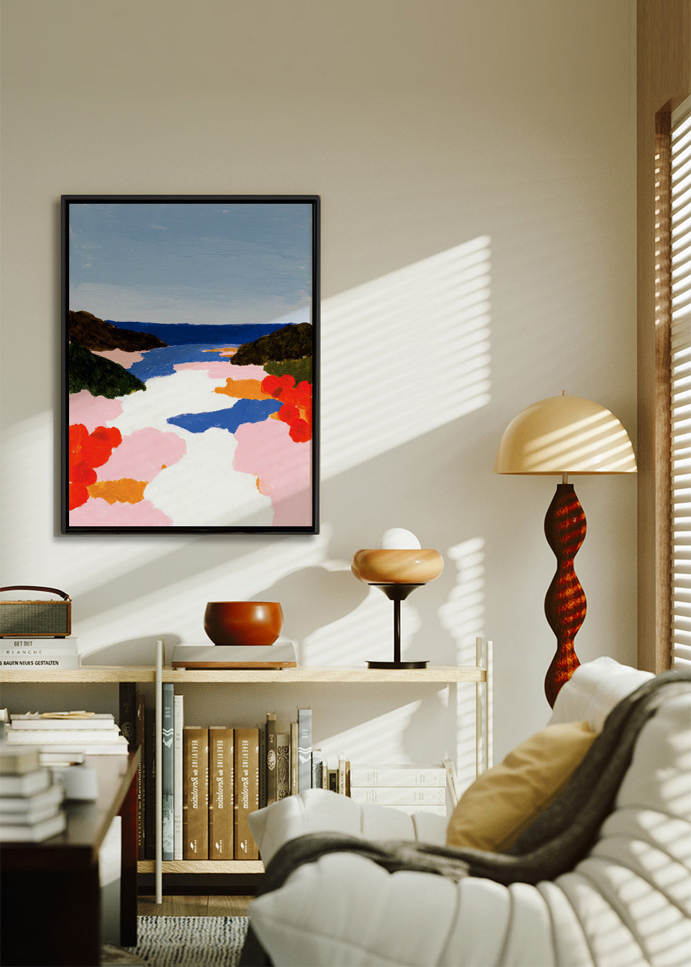 Botanische poster: baai in bloei