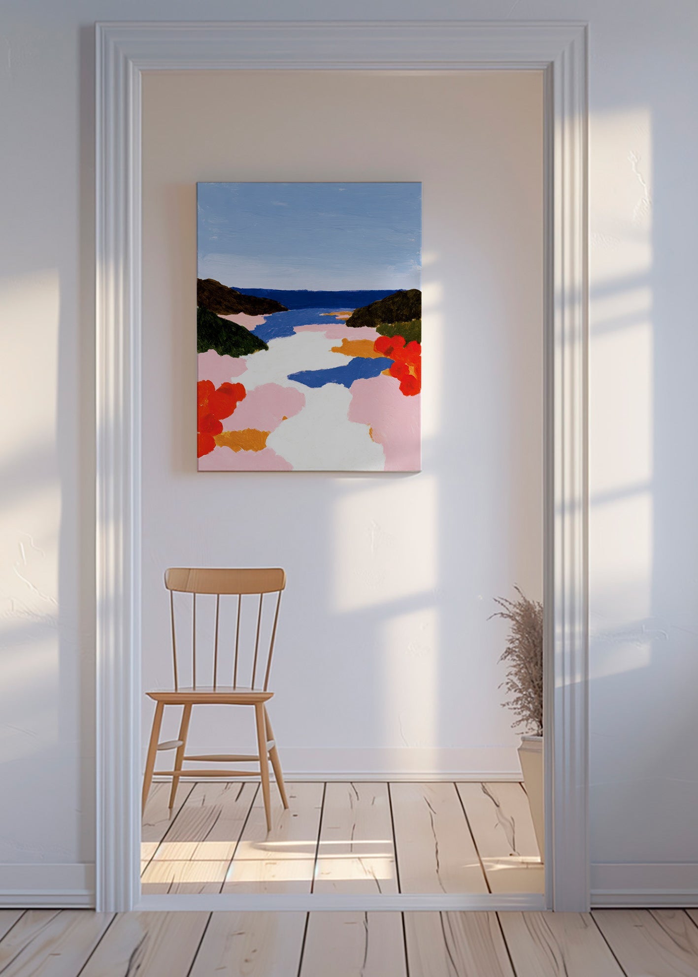 Botanische poster: baai in bloei