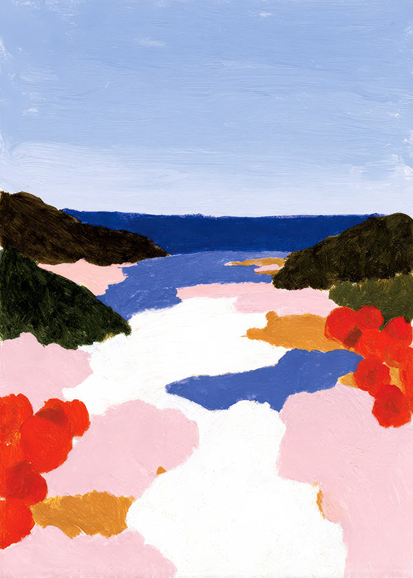 Botanische poster: baai in bloei