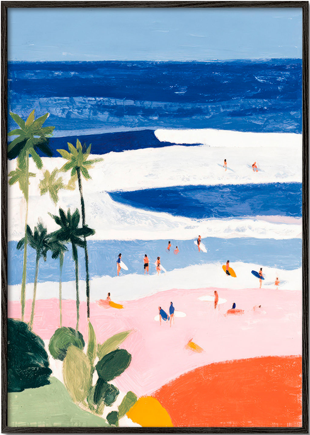 Cuadro de paisaje strand en surf