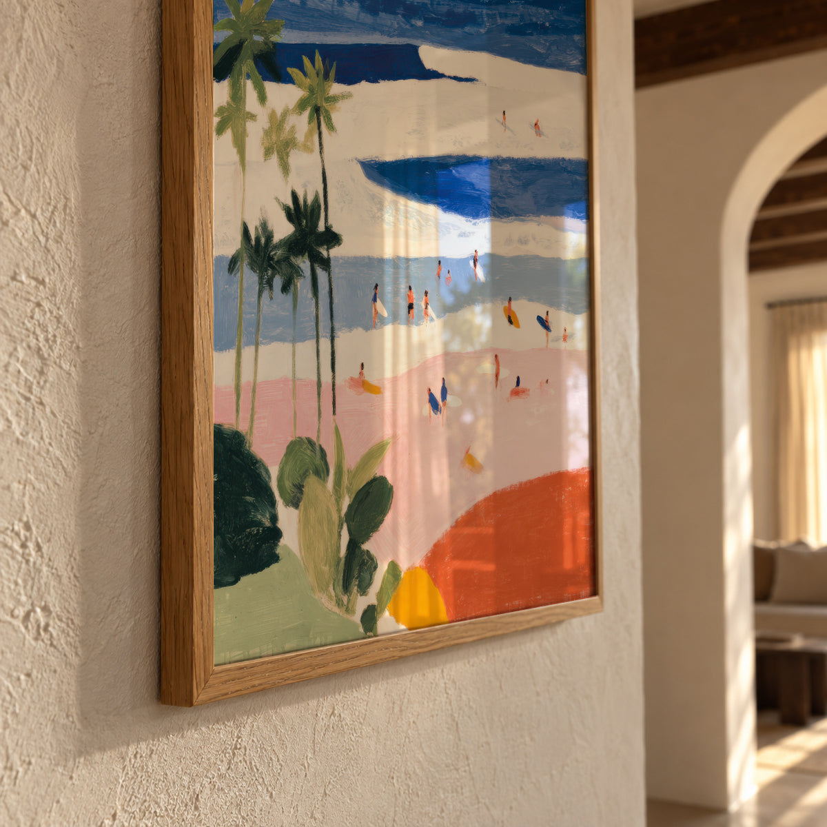 Beach Club - Framed poster detail