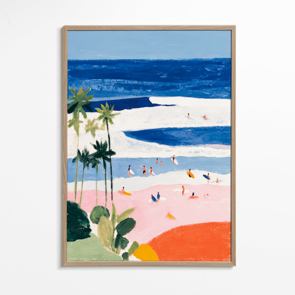 Cuadro de paisaje strand en surf