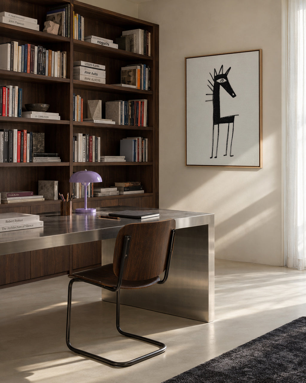 Little Creature - Framed canvas in an interior