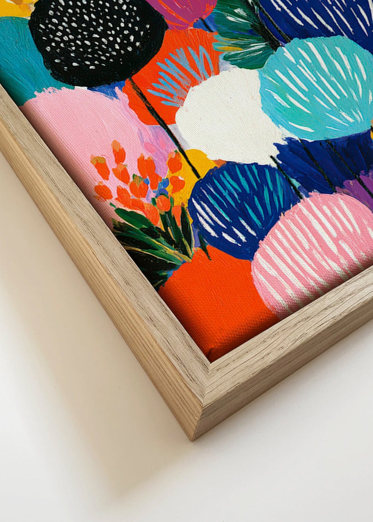 Botanische print kleurrijk boeket