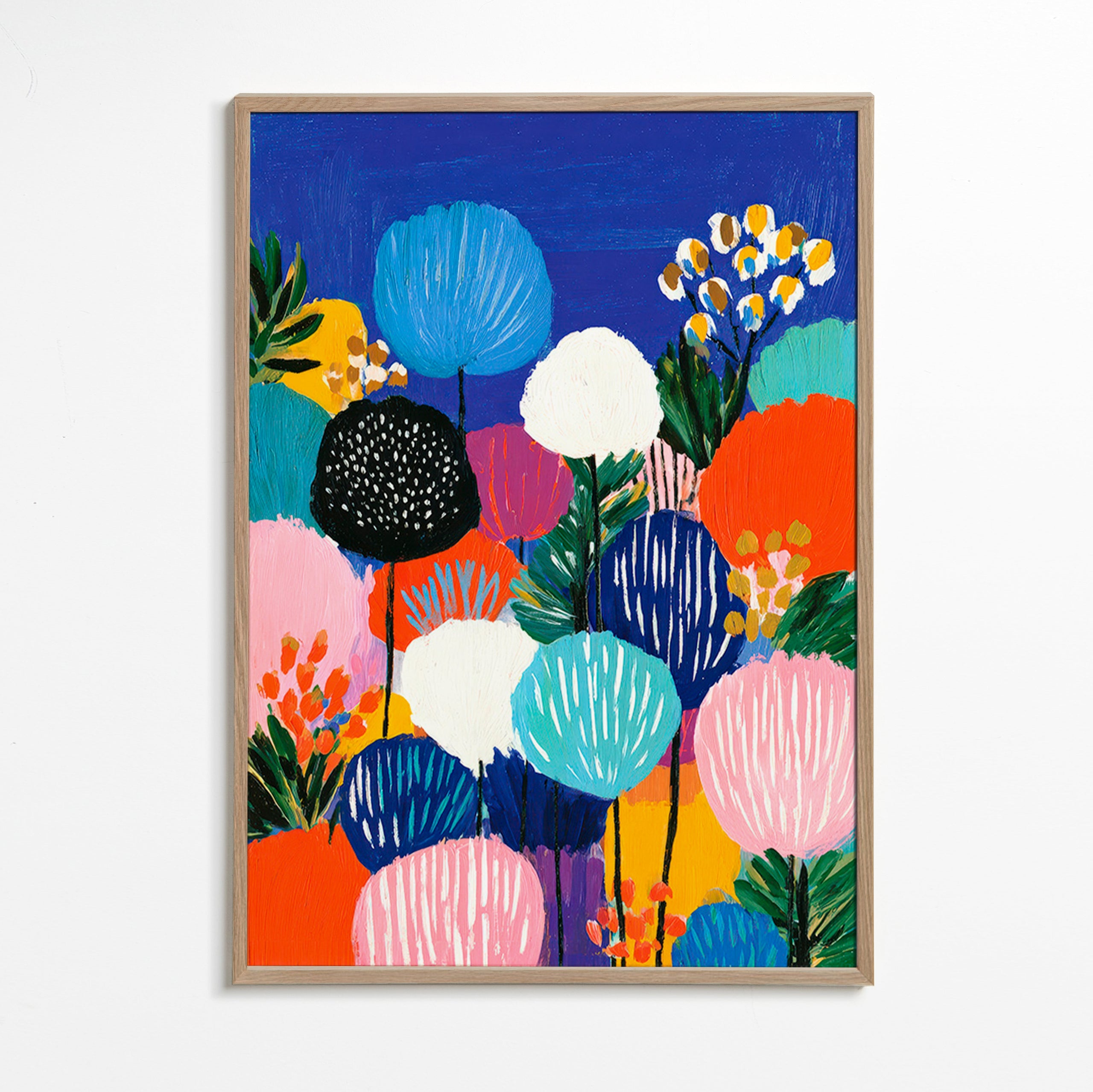 Botanische print kleurrijk boeket