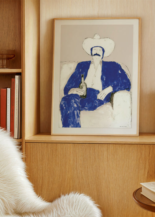 The Cowboy - Framed poster in an interior
