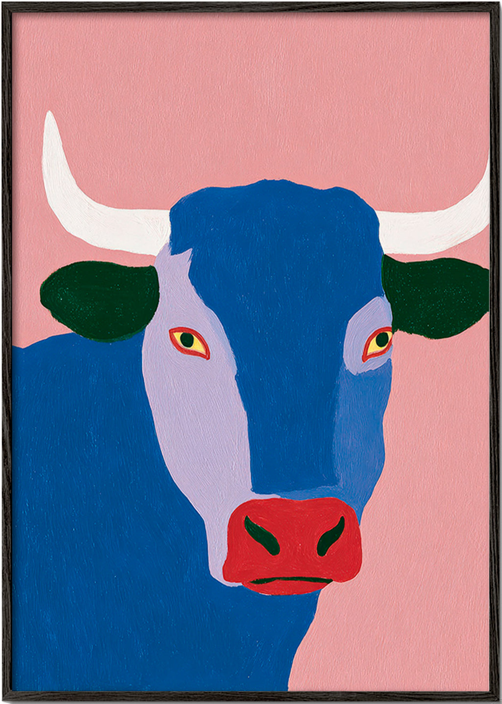 Indigo stier kunstwerk