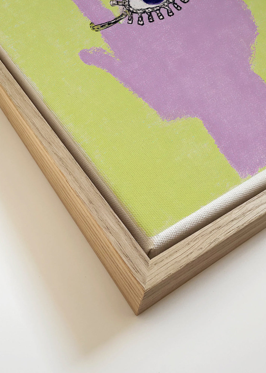 Illustratie hand met oog in handpalm