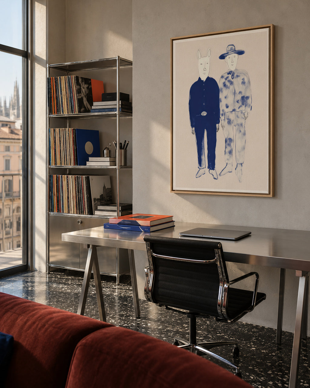 Odd Pair - Framed canvas in an interior