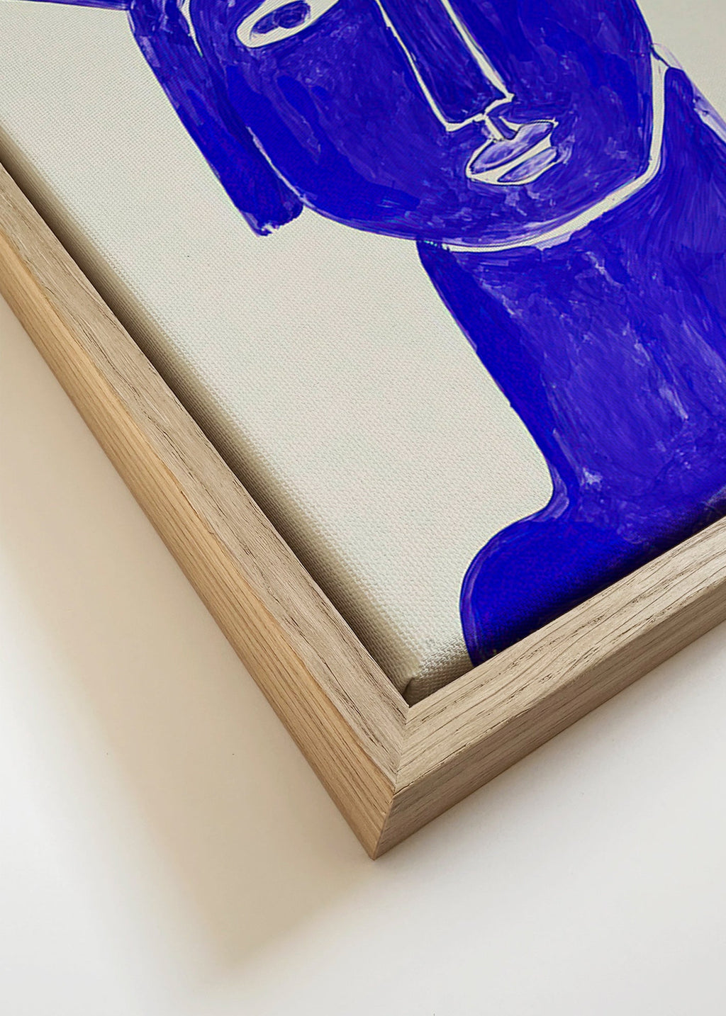 Blauw gezicht illustratie