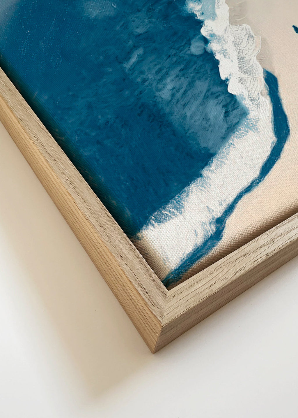 Landschap kunst: wintergolven luchtzicht