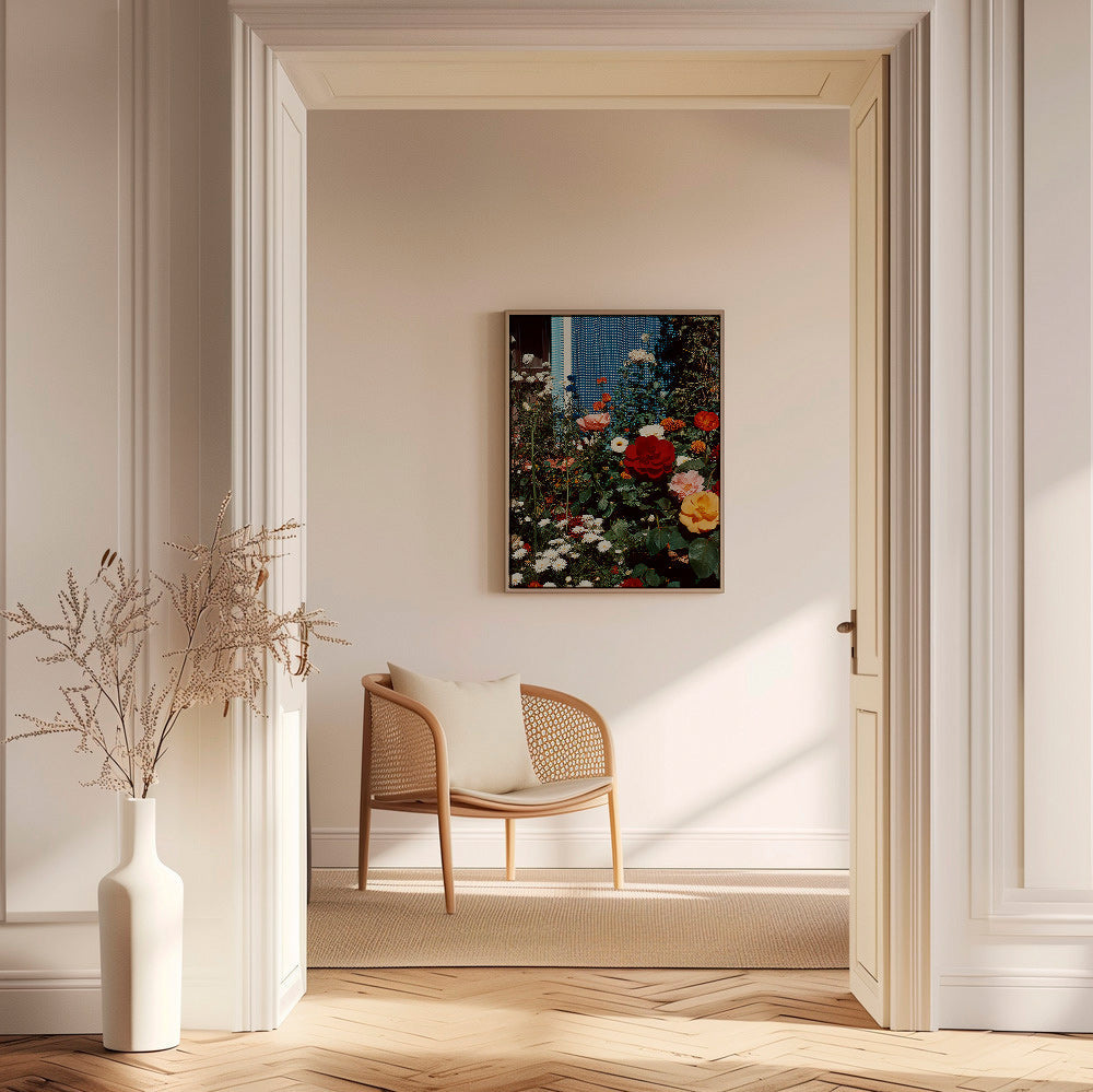Botanische poster: tuin in bloei