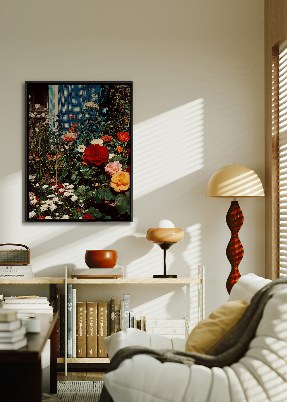 Botanische poster: tuin in bloei