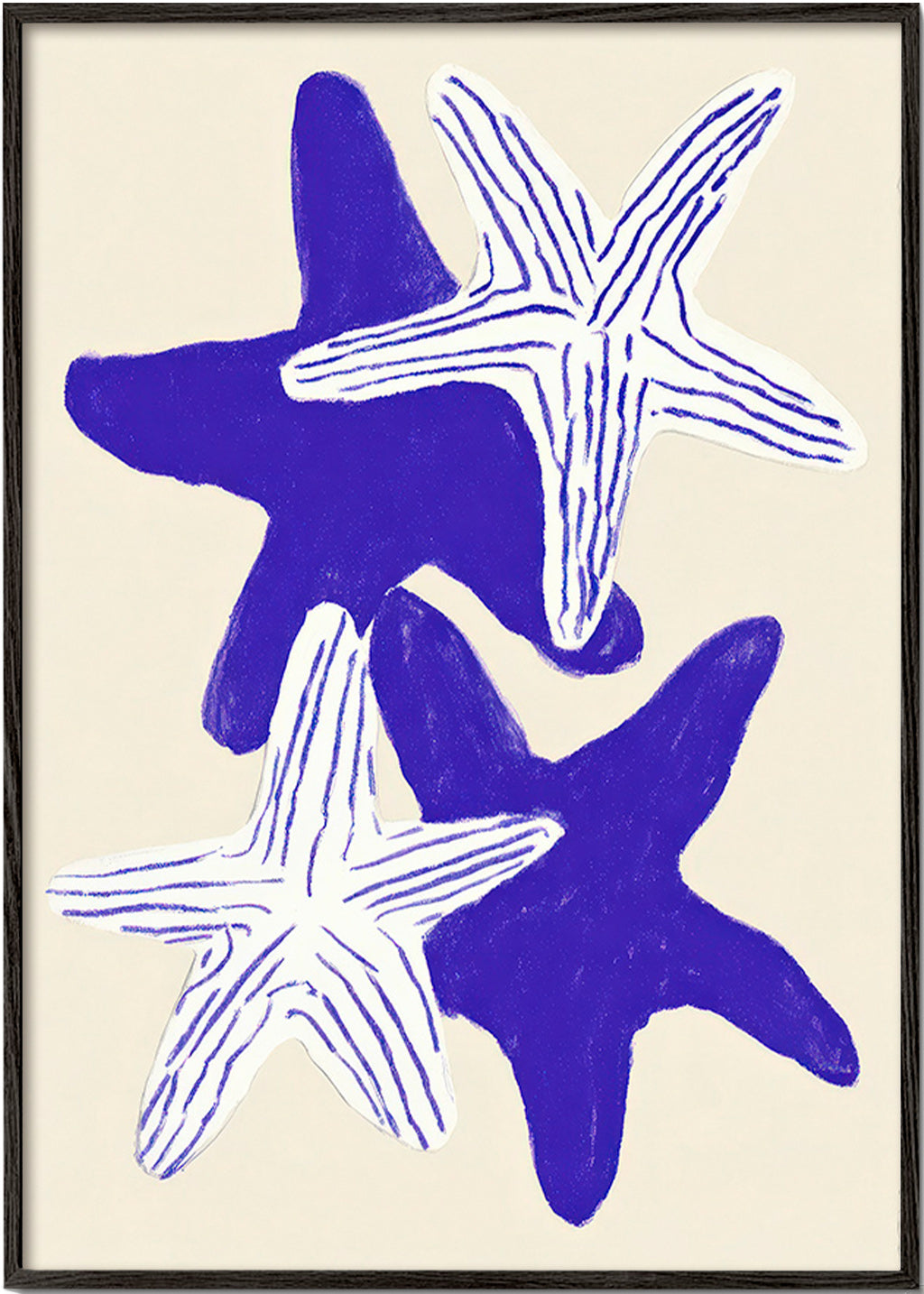 Zeesterren in indigo