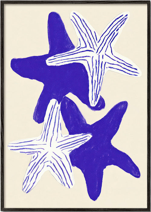 Zeesterren in indigo
