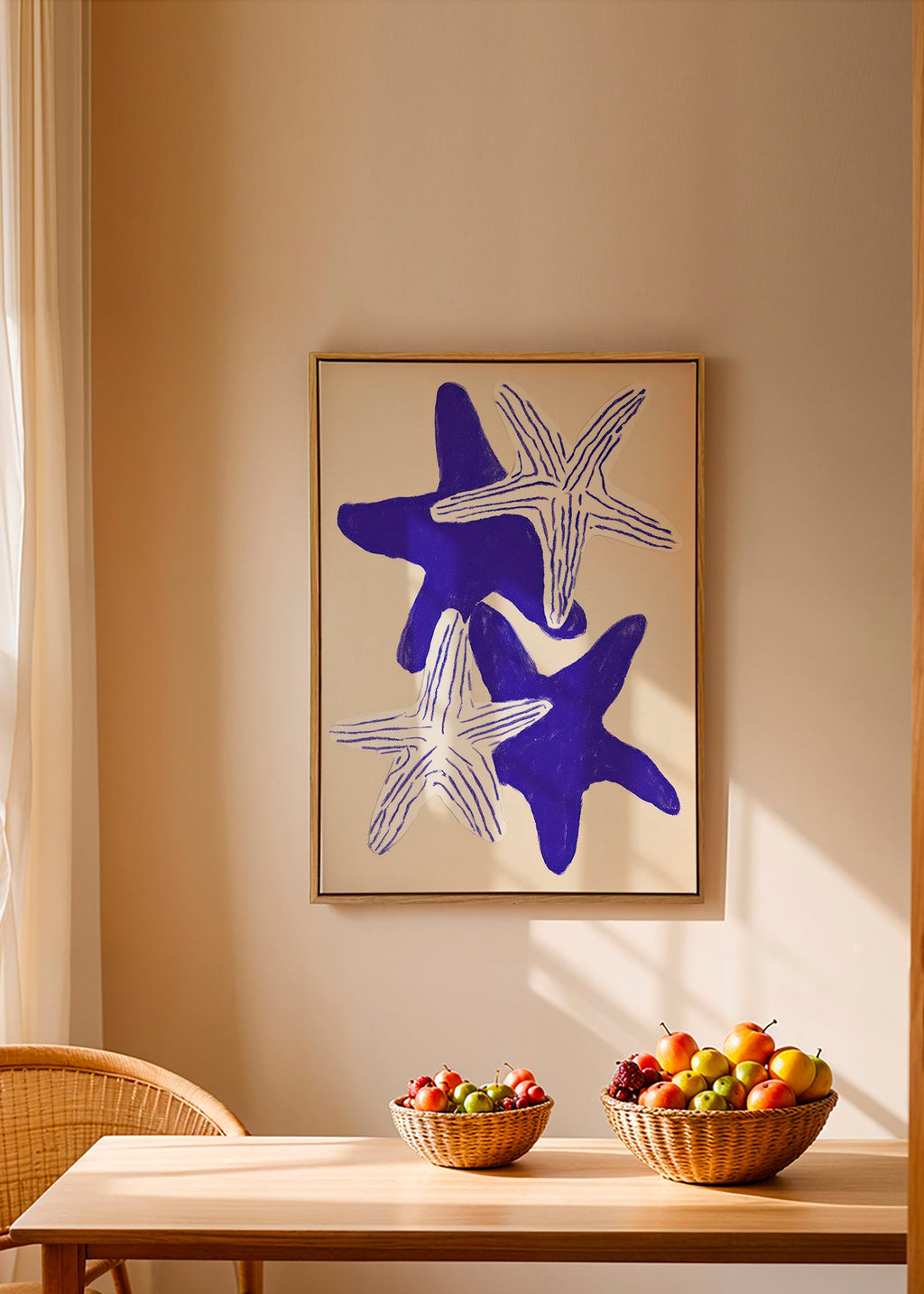 Zeesterren in indigo