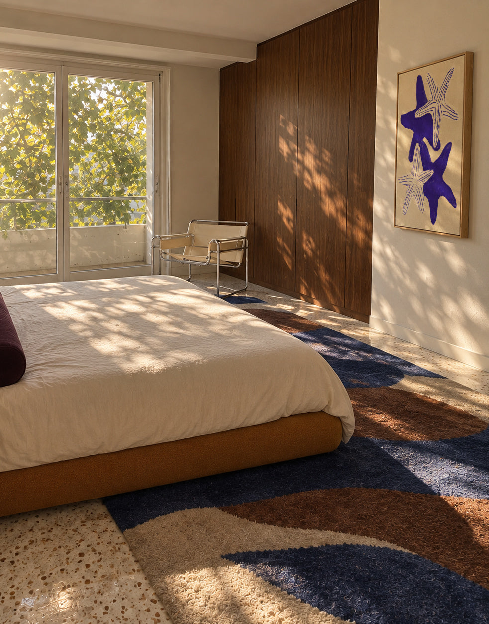 Indigo Starfish - Framed canvas in an interior