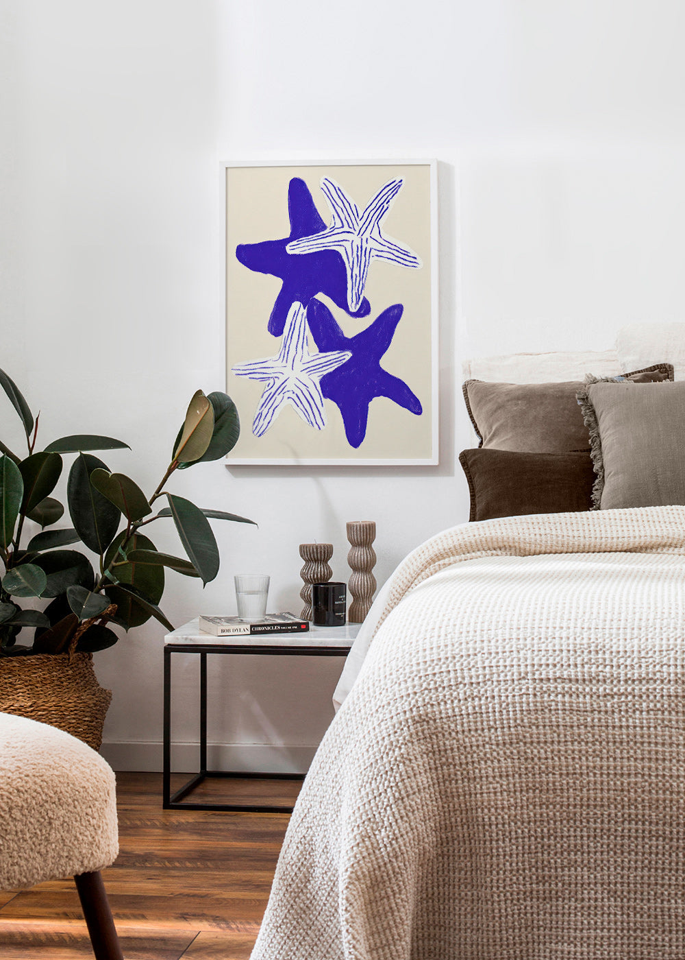 Zeesterren in indigo