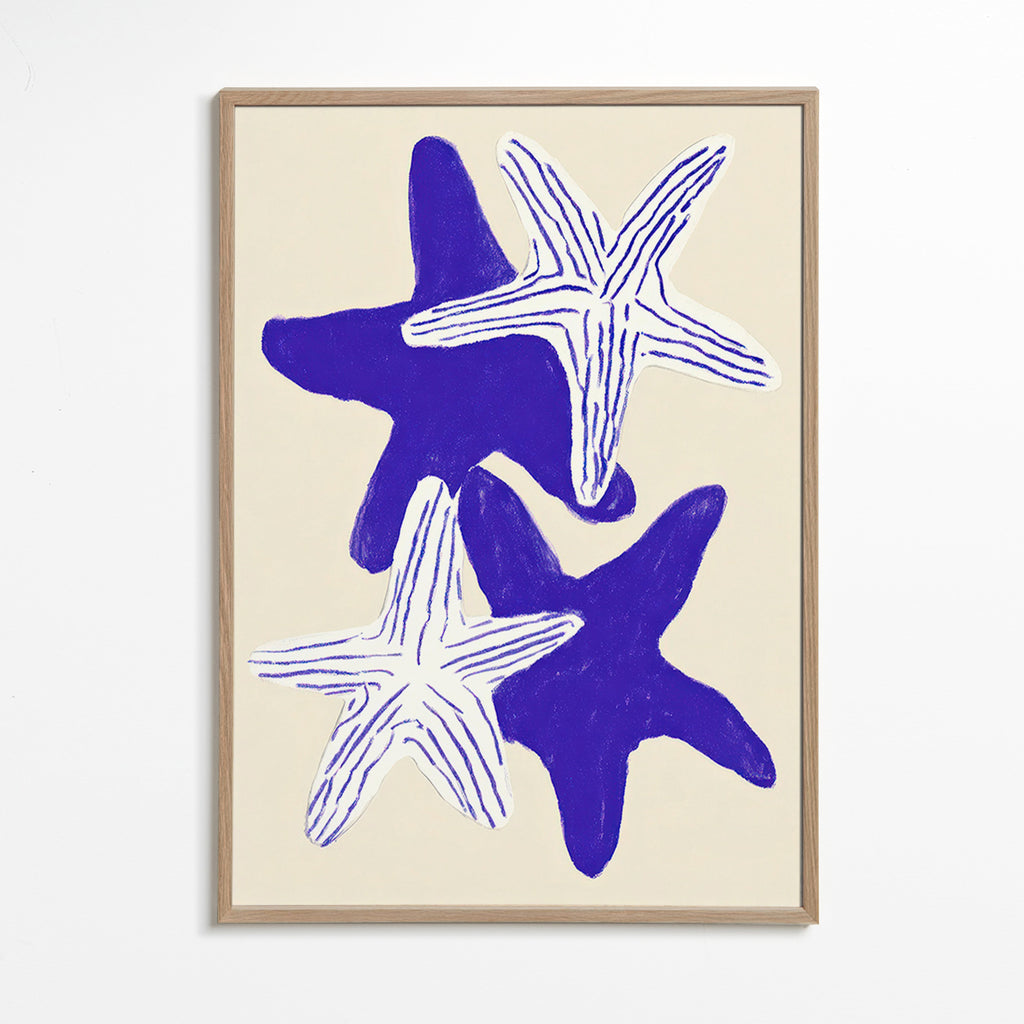 Zeesterren in indigo