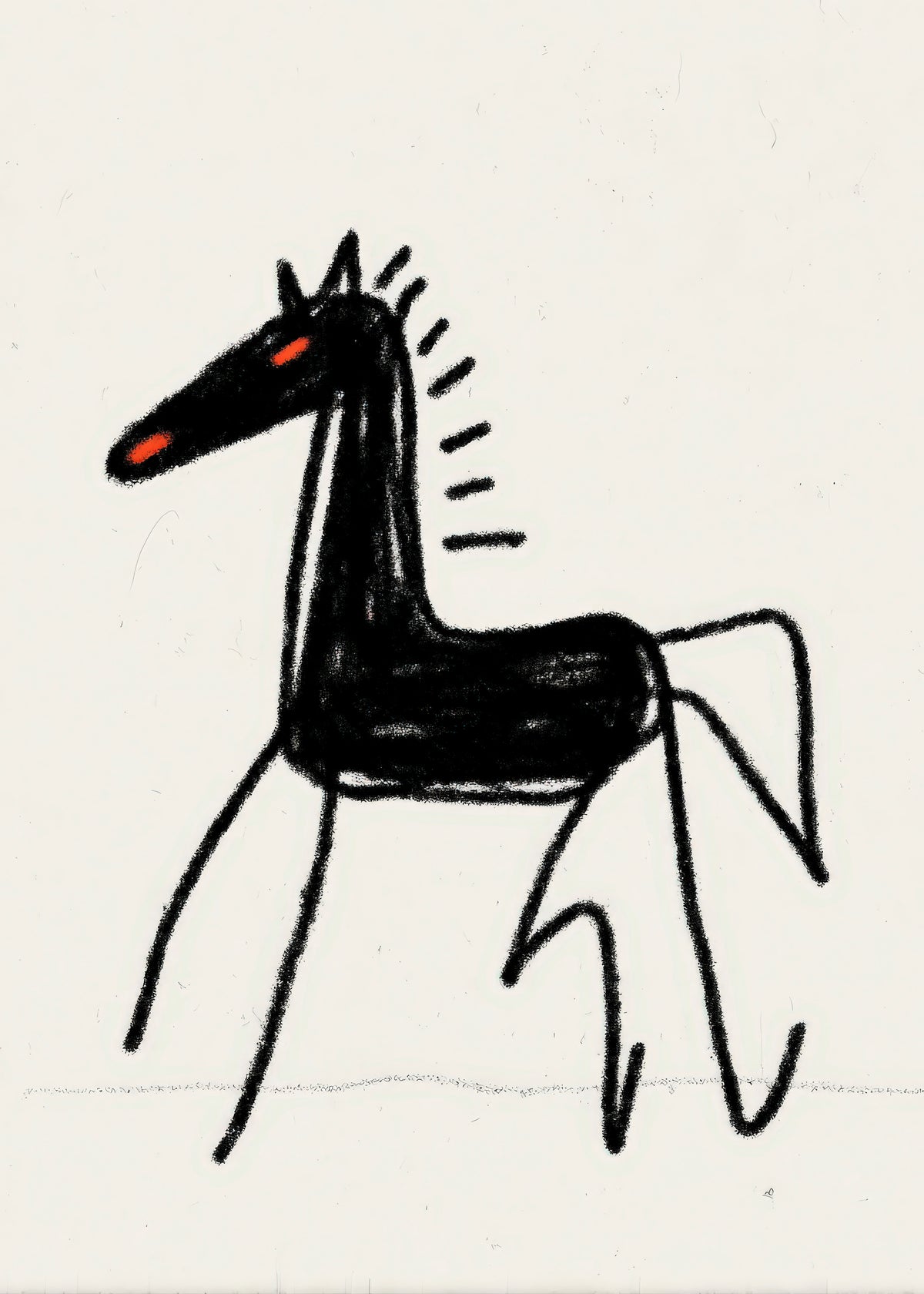 Dark Horse Sketch - Unframed art print