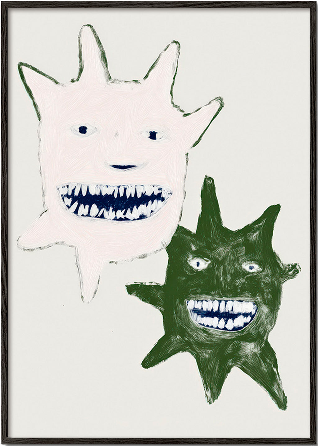 Illustratie tweelingmonsters