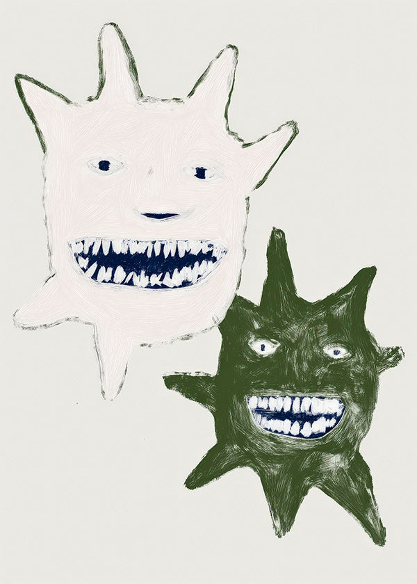 Illustratie tweelingmonsters