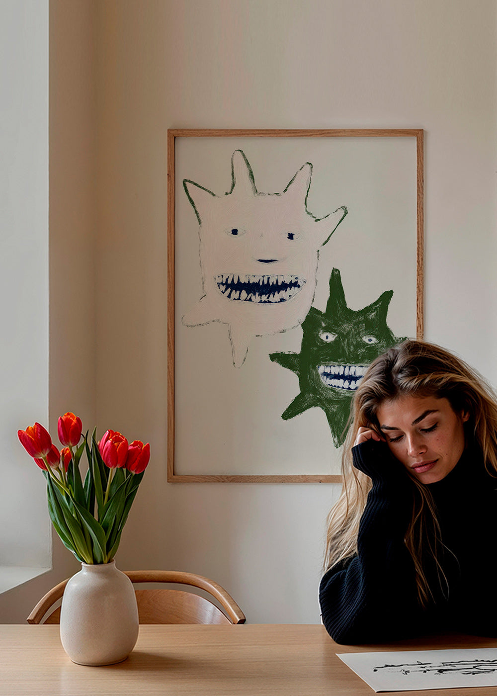 Illustratie tweelingmonsters