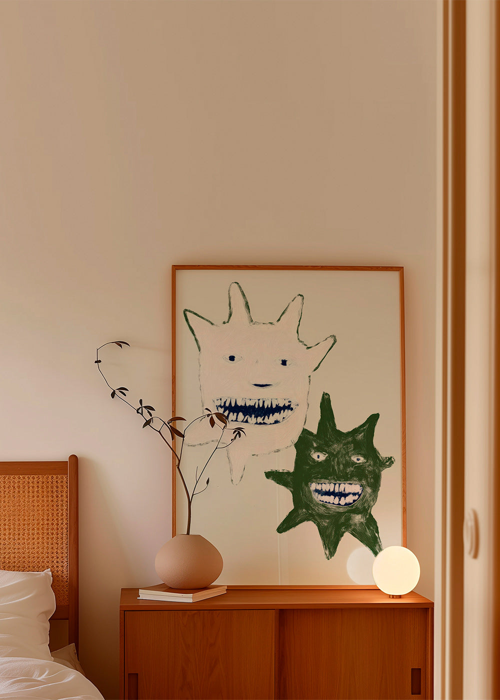 Illustratie tweelingmonsters