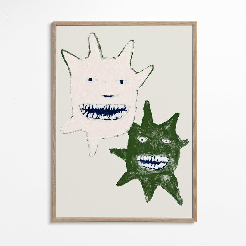 Illustratie tweelingmonsters