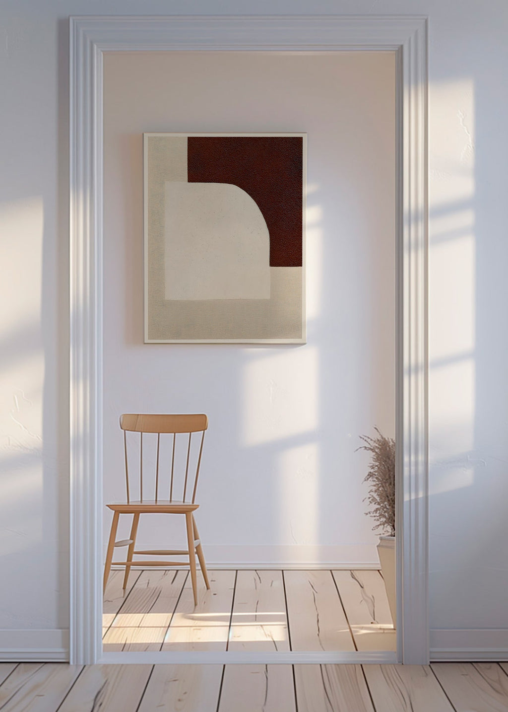 Abstract boog kunstwerk met textuur