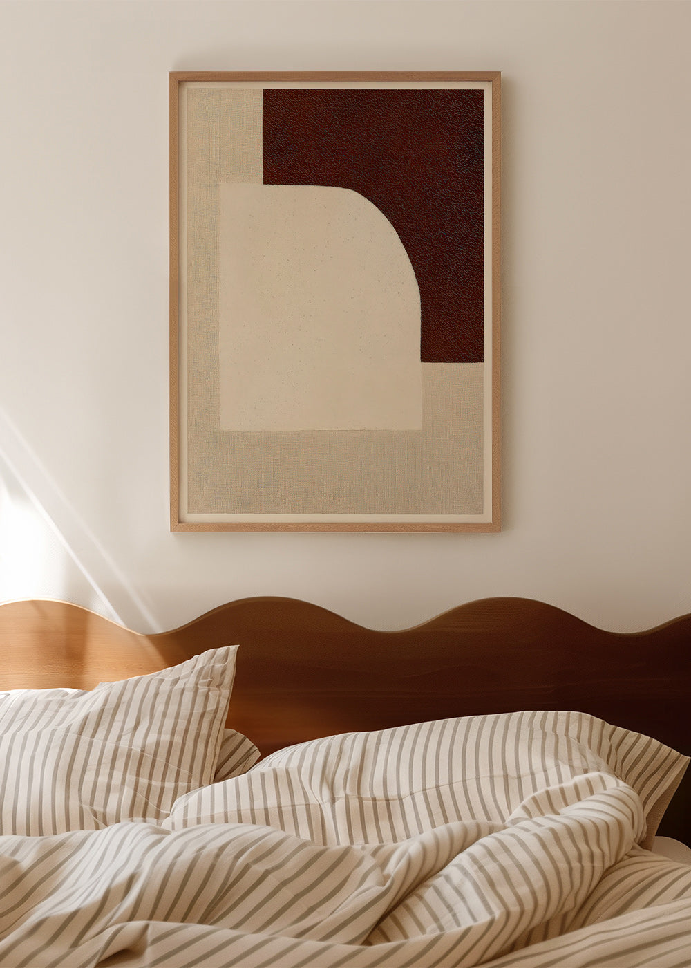 Abstract boog kunstwerk met textuur