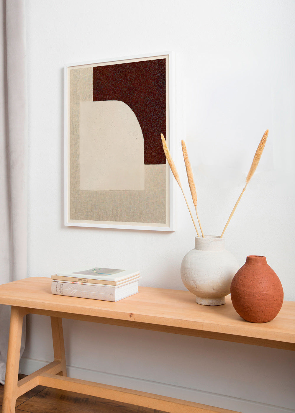 Abstract boog kunstwerk met textuur