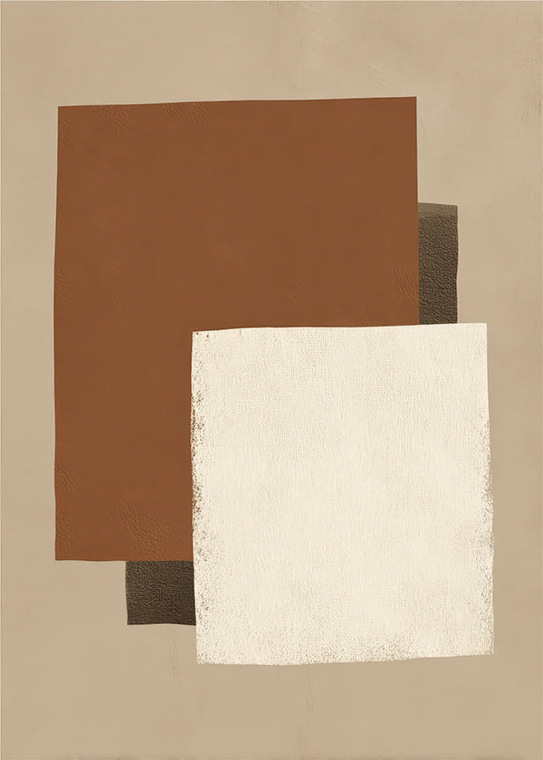 Geometrische poster in aardetinten