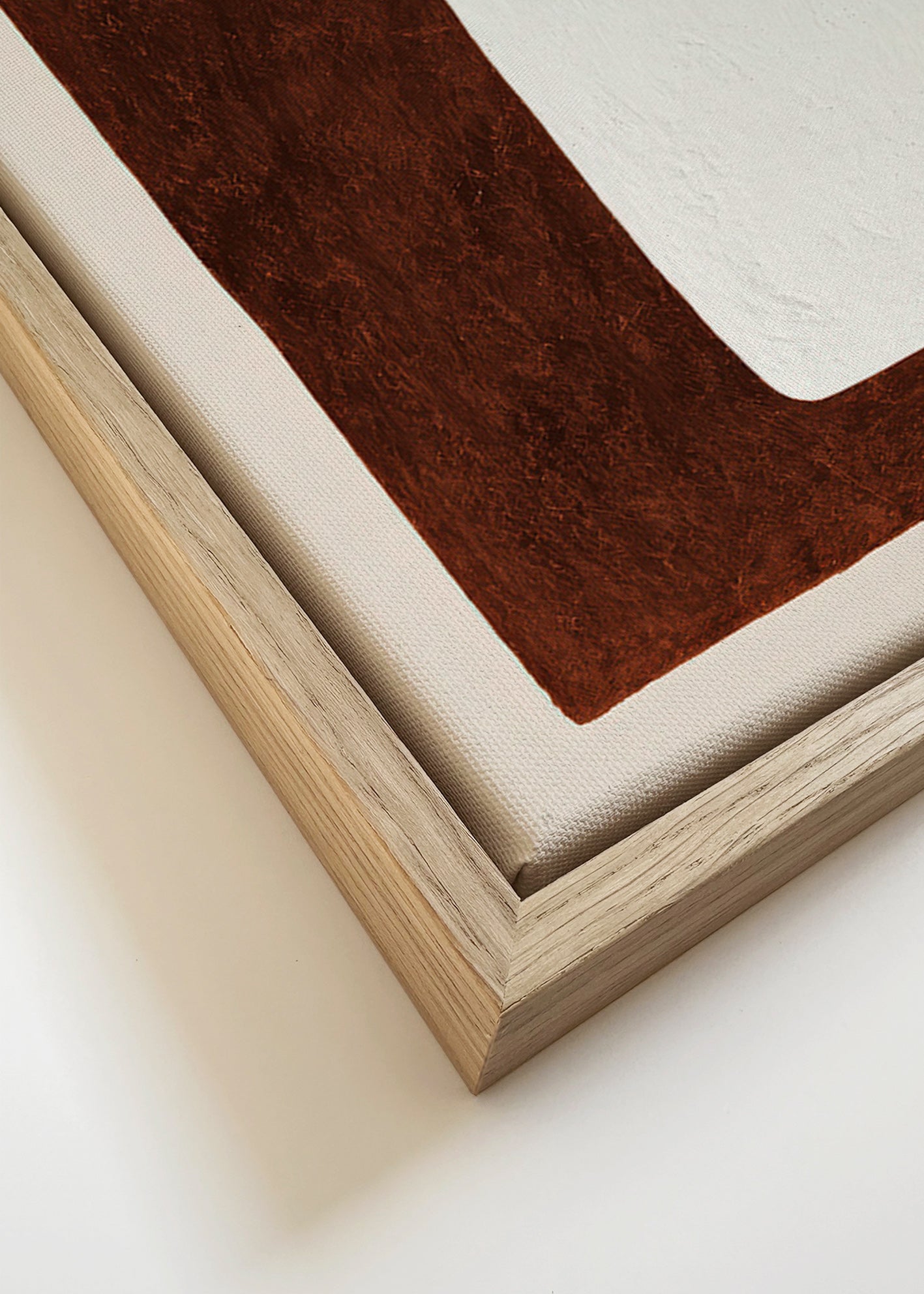 Abstract kunstwerk: Chocoladevorm minimal