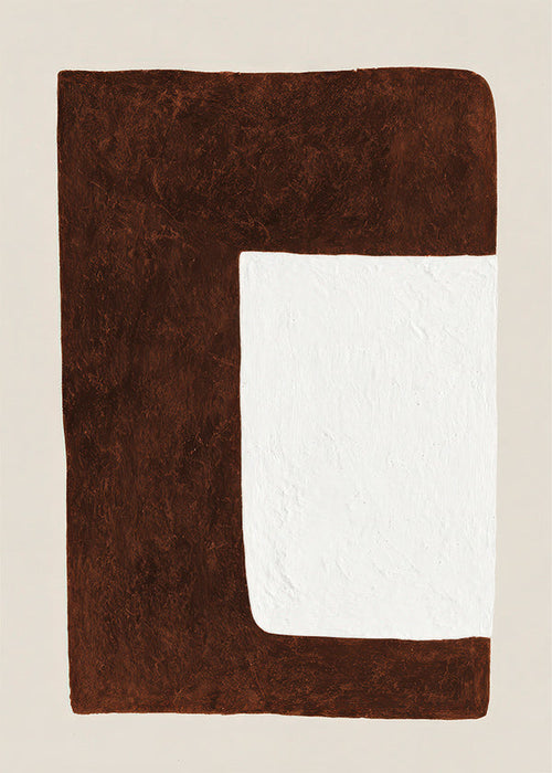 Abstract kunstwerk: Chocoladevorm minimal
